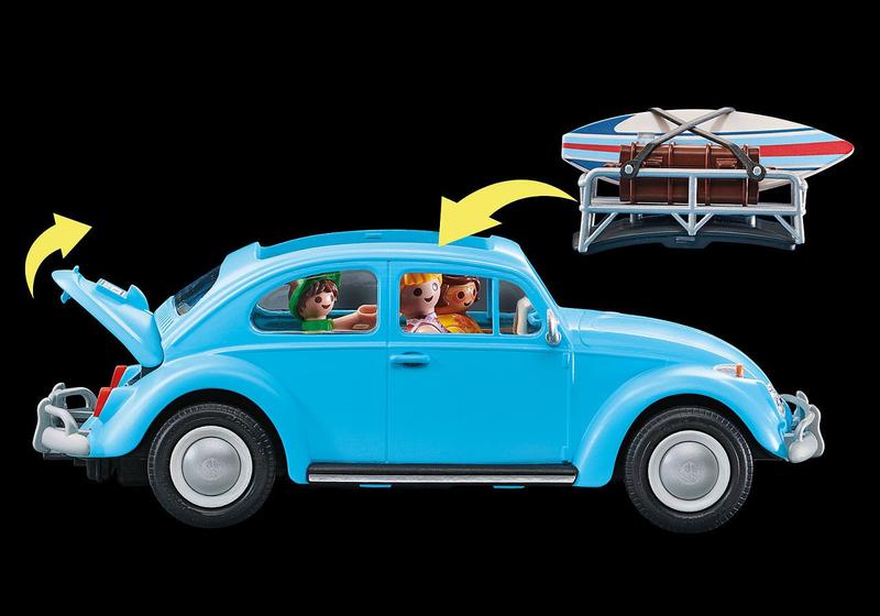 Playmobil Carro Fusca Azul Volkswagen Beetle 52 Pçs - 70177